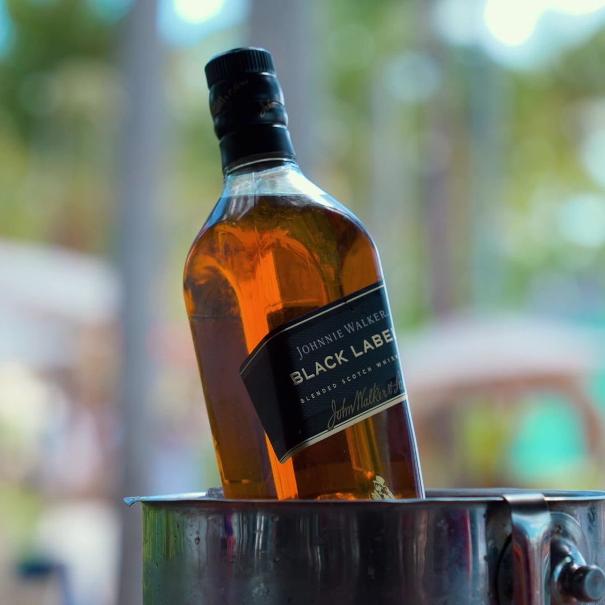 A bottle on ice